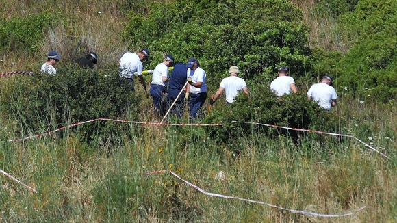 Madeleine McCann police cordoned off the area this morning.