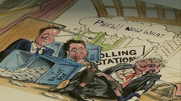Andy poked fun at David Cameron, Nick Clegg and Gordon Brown during the last general election.