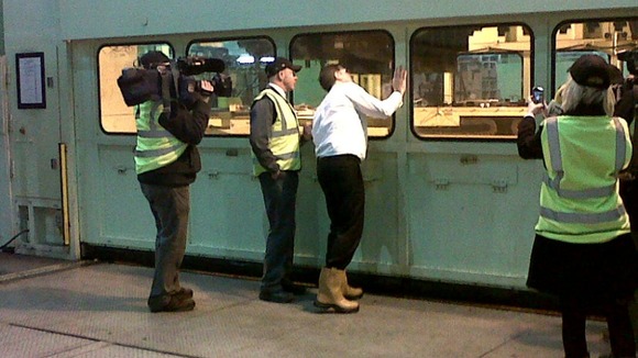 Nick Clegg on site tour