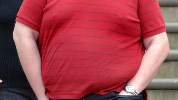 overweight man