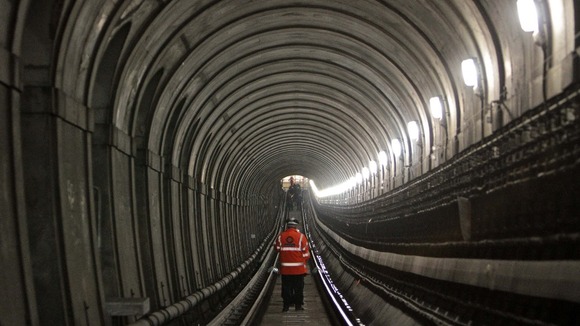 The Crossrail project's new Thames Tunnel will be unveiled by George Osborne today.