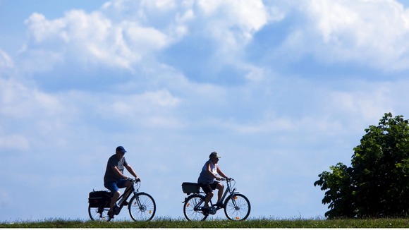 Cloudier skies are expected on Saturday with sunny spells and a few showers.