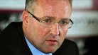 Paul Lambert speaking at a news conference earlier