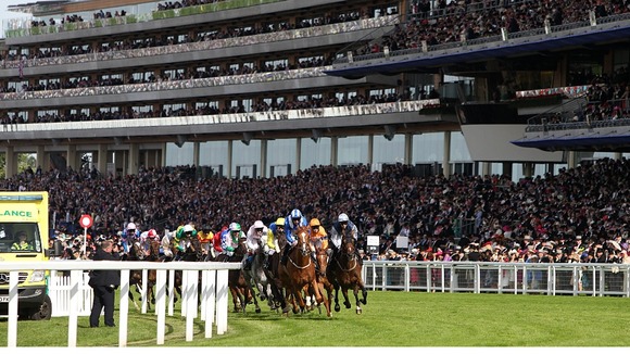 Crowds packed Ascot's grandstand.