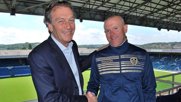 Cellino and new coach Dave Hockaday