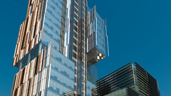 The proposed 27-storey tower that will be the centrepiece of the development