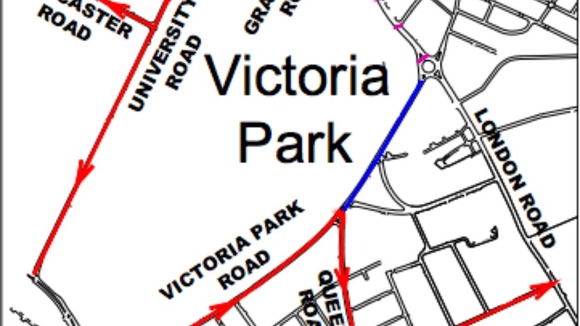 Map of road closures in Leicester for Kasabian gig | Central - ITV News