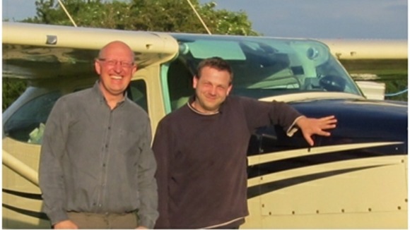 From left to right, world record holders Jonathan Mitchell and David Jones