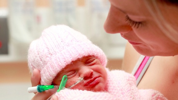 Lauren and her "miracle baby"