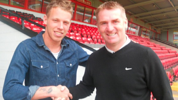 David Grof and Dean Smith at Walsall FC
