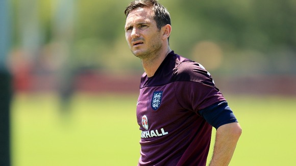 Frank Lampard is in line to captain England against Costa Rica.