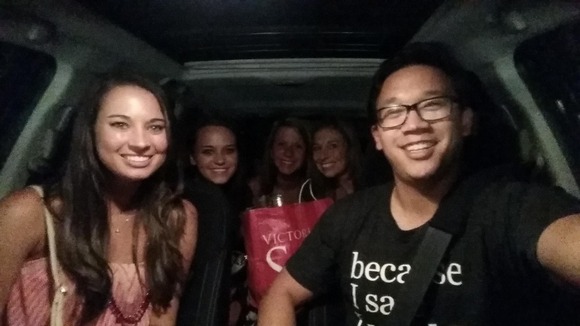 Bobbi (in the front seat) left a donation unbeknown to Alex Sheen.