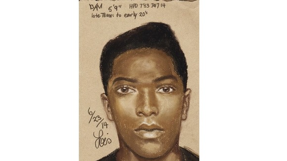Houstin Police released this sketch of the suspect on Facebook.