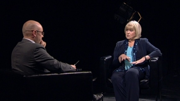 Welsh Secretary Cheryl Gillan being interviewed for tonight's edition of Face to Face