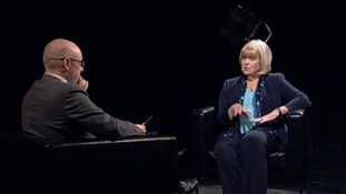 Welsh Secretary Cheryl Gillan being interviewed for tonight's edition of Face to Face