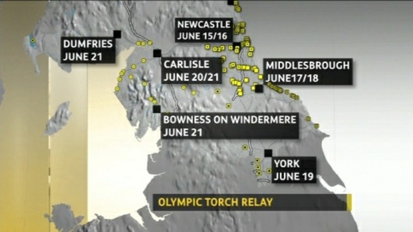 Olympic Torch Route