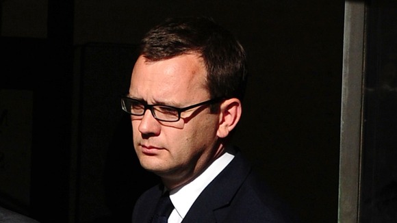 Former News of the World editor Andy Coulson pictured at the Old Bailey yesterday.