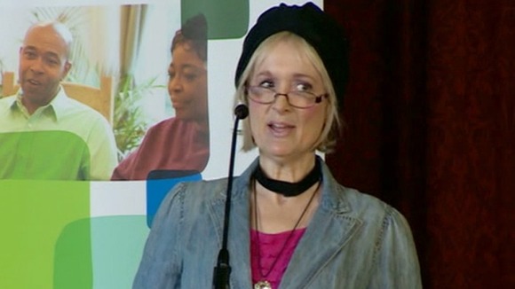 Caroline Aherne is undergoing treatment for lung cancer related to a genetic form of the disease.