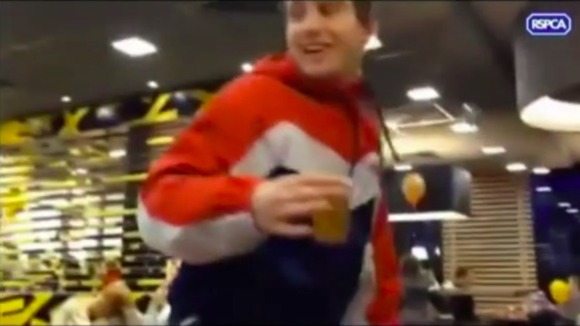 Atkinson swallowed the goldfish in a McDonald's restaurant