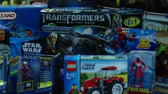 Blue toys