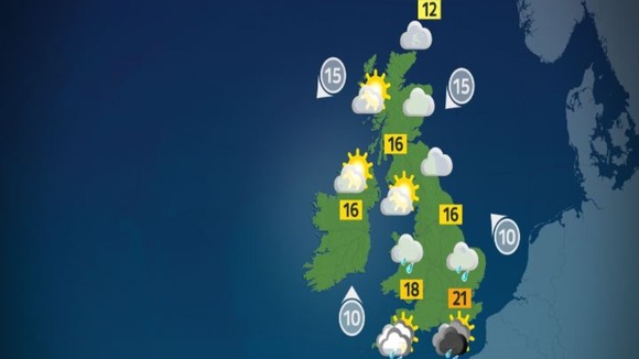 Weather map.