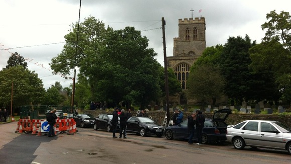 Robin Gibb funeral cortege