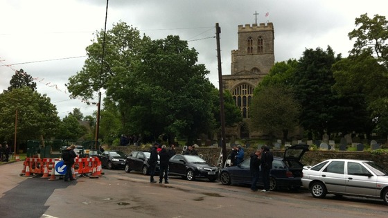 Robin Gibb funeral cortege