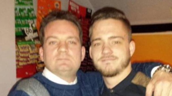 Tommy Main, pictured right with his brother Roy, died at a party in London on Sunday.