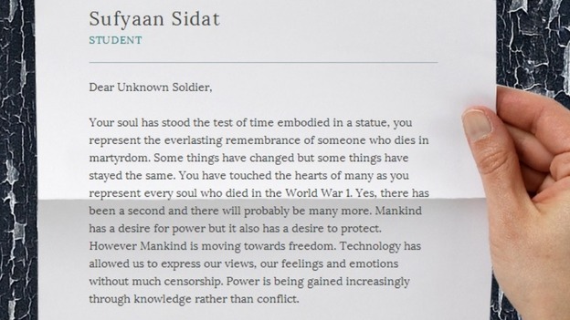 letter to soldier
