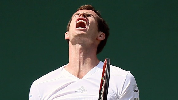 Andy Murray faced Bulgarian Grigor Dimitrov at Wimbledon today.