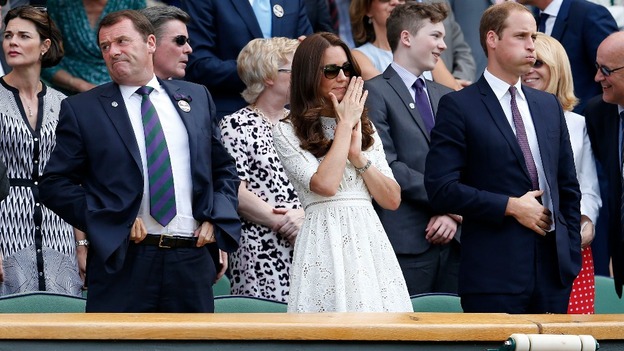 The Duke and Duchess of Cambridge were disappointed at Andy Murray's loss.