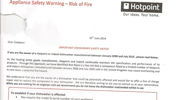 The letter was sent to thousands of customers.