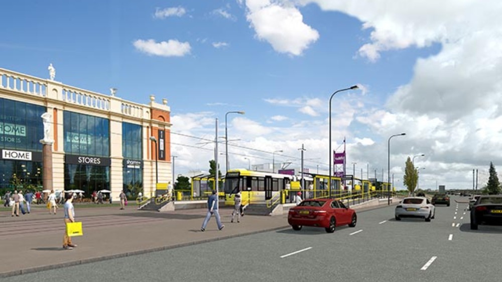 Plans unveiled Metrolink line to Trafford Centre Granada ITV News