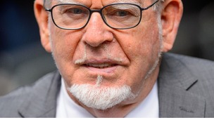 Rolf Harris pictured arriving at Southwark Crown Court.