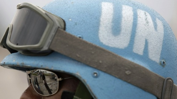 Seven blue helmets were killed in an ambush