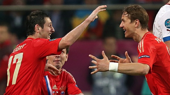 Alan Dzagoev Roman Pavlyuchenko