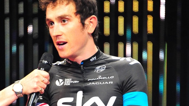 Team Sky cyclist Geraint Thomas.