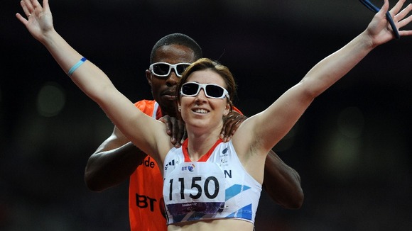 Libby Clegg gained silver in the women's T12 100m in both Beijing and London.