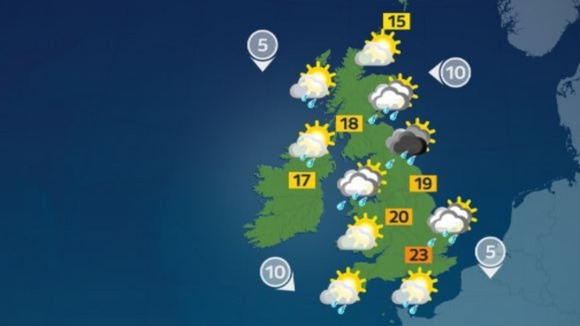 Weather map.
