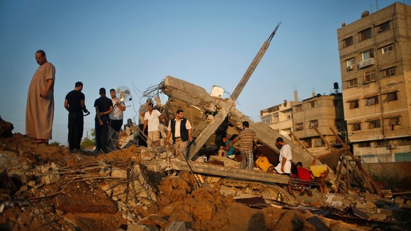 At least six people are believed to have been killed in the latest air strike.