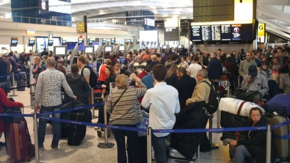 Passengers are being advised to keep electronic devices in their hand luggage fully charged.