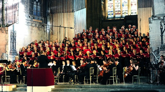 The Parliamentary Choir Concert to commemorate WW1 at Westminster Hall, London.