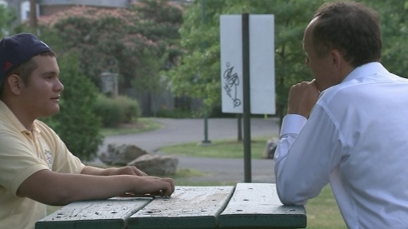 Brandon, who is 14, speaks to ITV News Washington Correspondent Robert Moore.