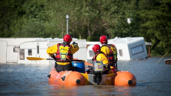 RNLI rescuers near Aberystwyth