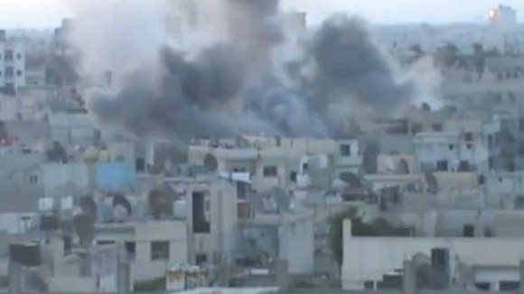 Shelling in Deraa, Syria