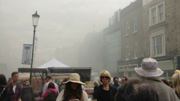 Smoke filled Portobello Road