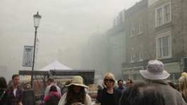 Smoke filled Portobello Road