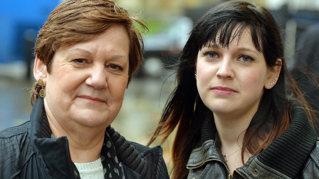 Jane Nicklinson with daughter Lauren. The family have pledged to carry on Tony's right-to-die fight.