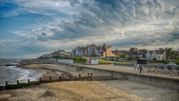 Southwold in Suffolk on the hottest day of the year so far - 4 July 2014