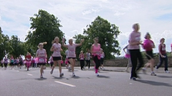 Setting the pace on the 5km course